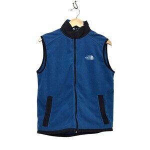 Vintage The North‎ face Blue Fleece Vest Children’s XL